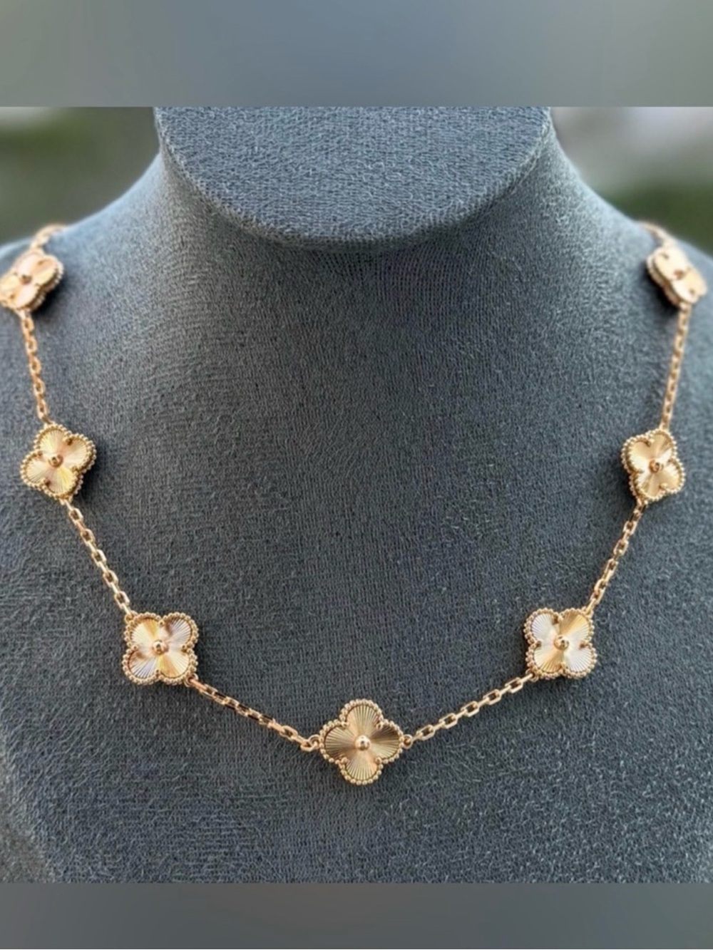 Rose Gold Clover Necklace - Women Jewelry